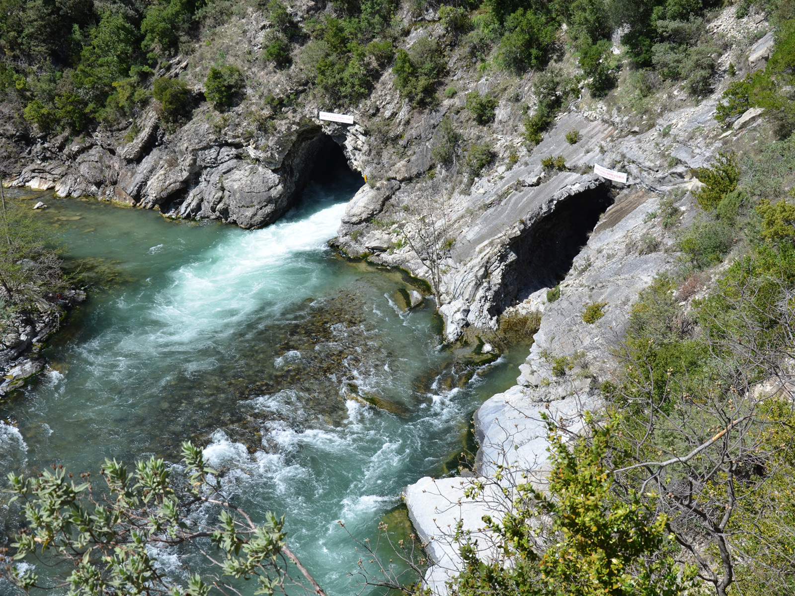 Tunnels vacuateurs de crues Breil sur Roya Vermenagna Roya